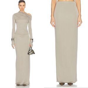 NEW HELSA Matte Jersey Slim Skirt